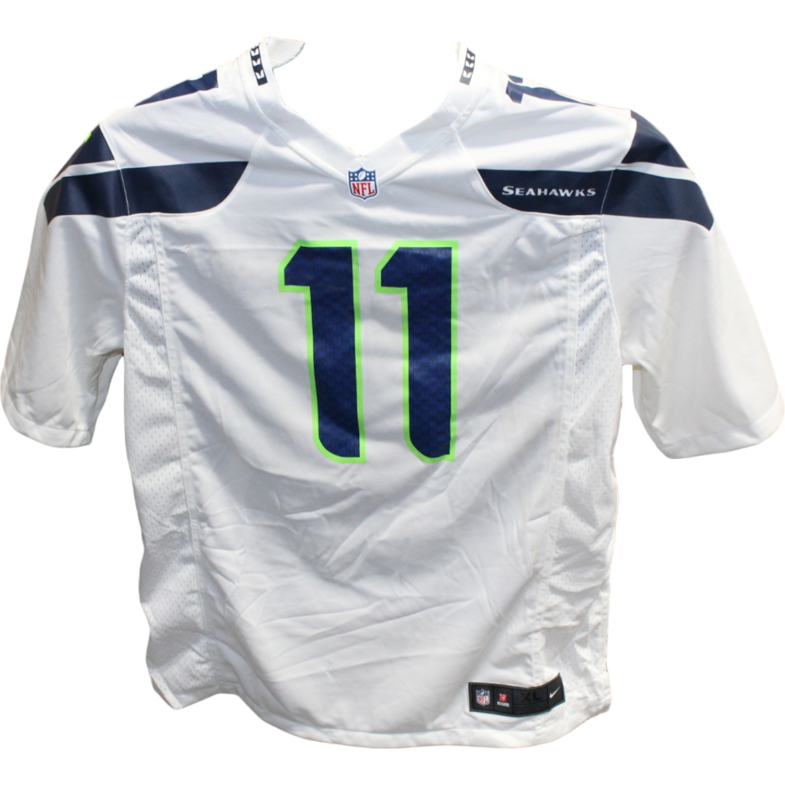 Jaxon Smith-Njigba Signed Seattle Seahawks White Nike Jersey FAN